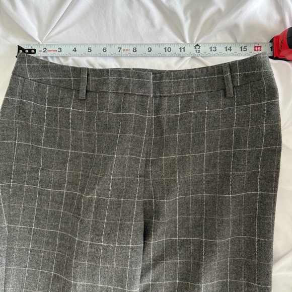 Vintage Talbots Twill Wool‎ Gray Plaid Lined Straight Leg Career Trousers 10 EUC - Picture 6 of 9